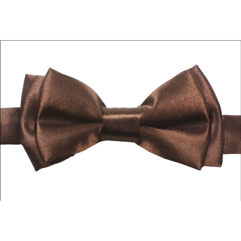 Brown Children's Size Bow Tie Adjustable neck from 12"‎ to 23"